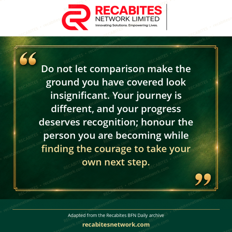 Do not let comparison make the ground you have covered look insignificant. Your journey is different, and your progress deserves recognition; honour the person you are becoming while finding the courage to take your own next step.