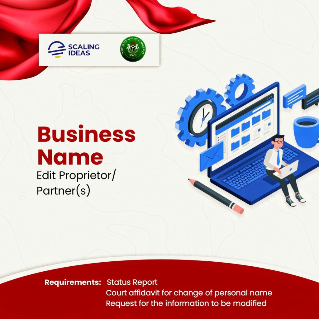 Edit Proprietor Information