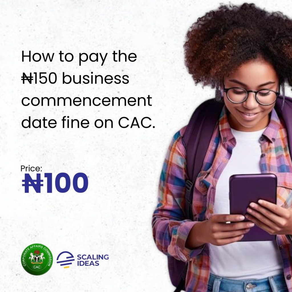 Business Commencement Date Fine