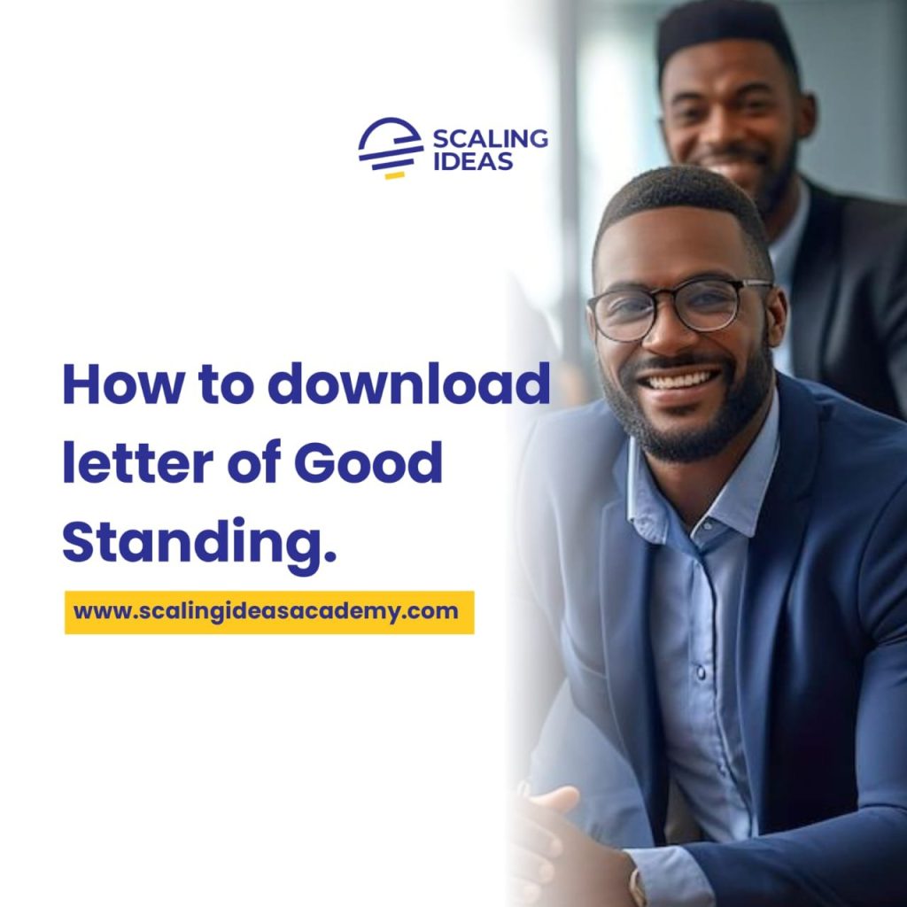 How to Download Letter of Good Standing