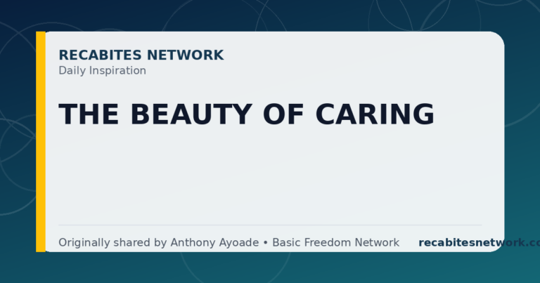 Daily Inspiration: The Beauty Of Caring