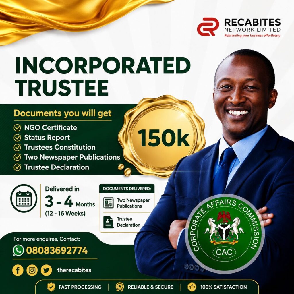 INCORPORATED TRUSTEE / NGO REGISTRATION