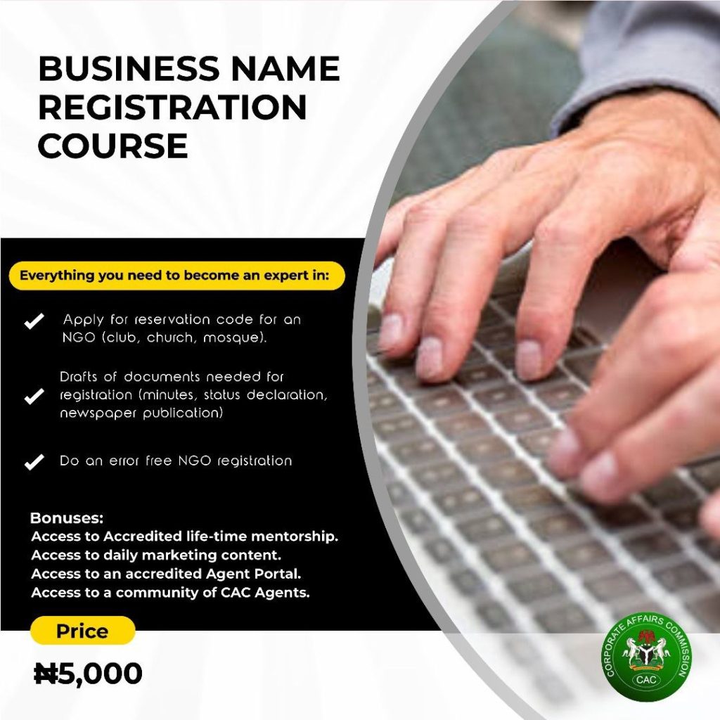 Business Name Registration Course