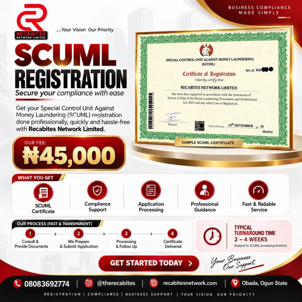 SCUML Registration Service